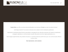 Tablet Screenshot of fusionpub.ch